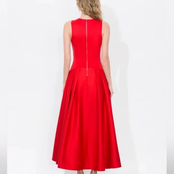 Alice + Olivia ADLEY DROP WAIST MIDI DRESS - Picture 11 of 11